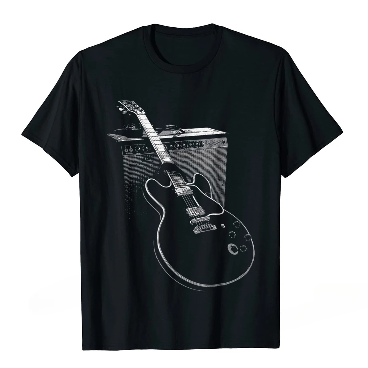 Legendary blues guitar special print street hip hop casual fashion street wear trend summer men women universal T-shirt image 5