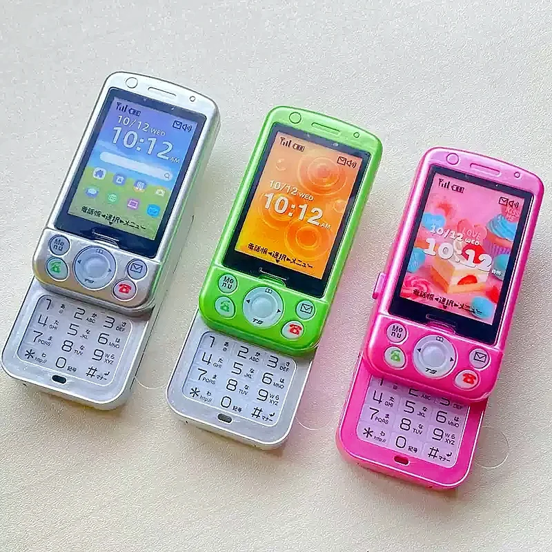 Mini Simulation Mobile Phone Model Keychain Gashapon Blind Box Bag Pendant Decoration Japanese Style Ornament Accessory