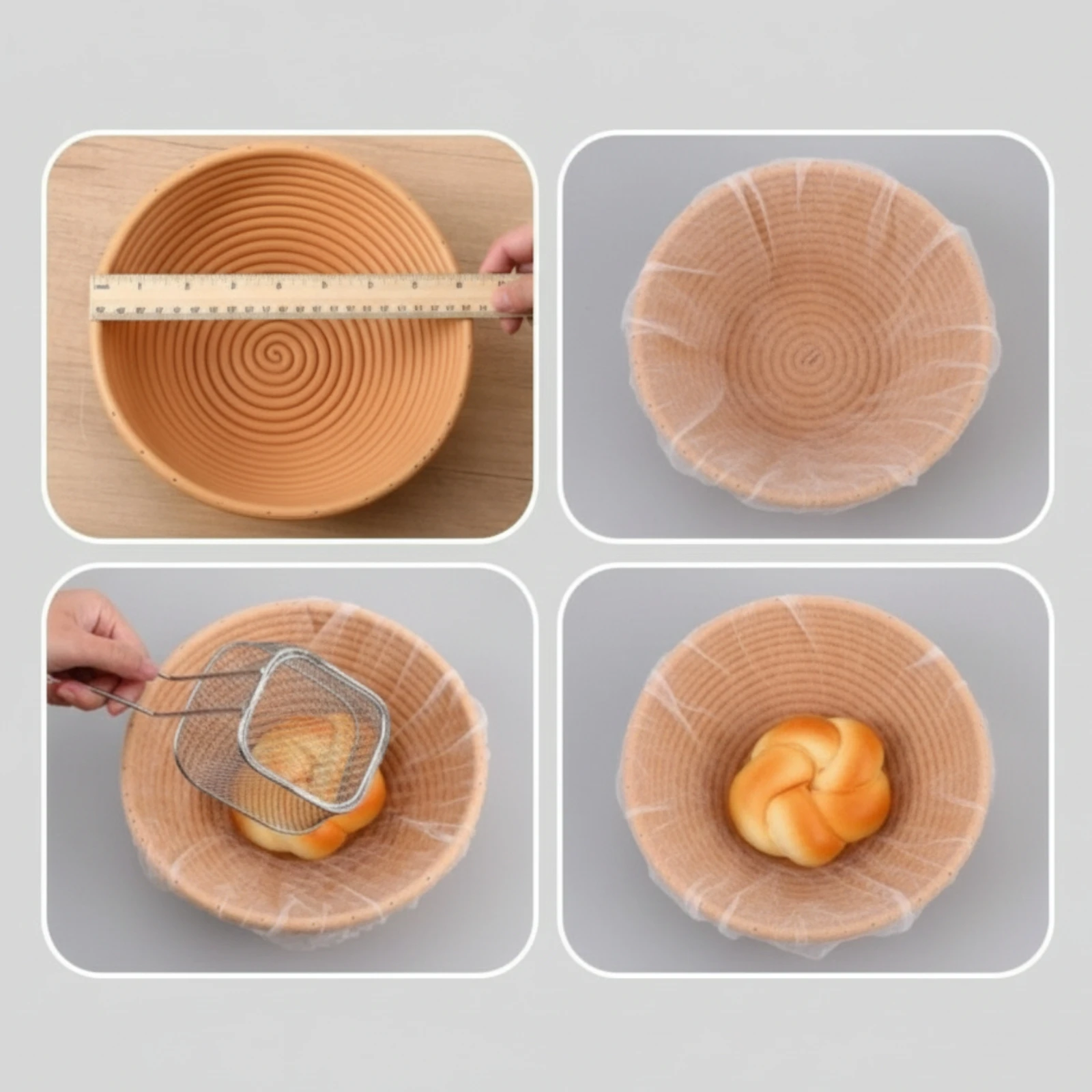 Proofing Basket Banneton - 50 Pièces de Housse Extensible pour