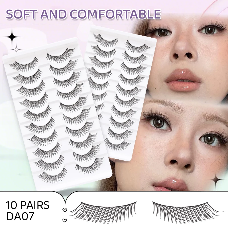 DINGSEN Anime-Wimpern, Vollstreifen-Wimpern, 10 Paar, dicke Wimpern, wiederverwendbare falsche Wimpern, Großhandel für Make-up, Beauty-Wimpern – Detail 5