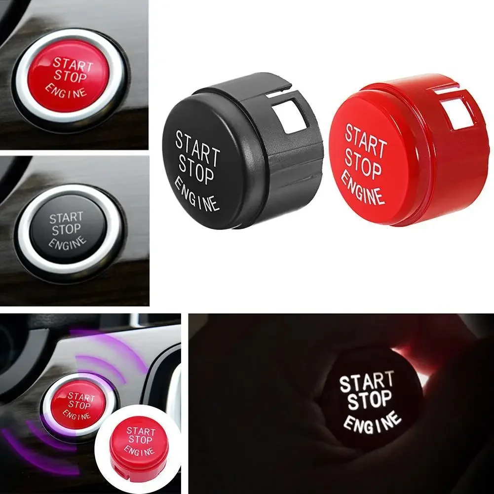 3-1PCS Start Stop Engine Button Switch Cover For BMW 5/6/7 Series F01 F02 F10 F11 F12 2009-13 with NO AUTO OFF Car Accessories