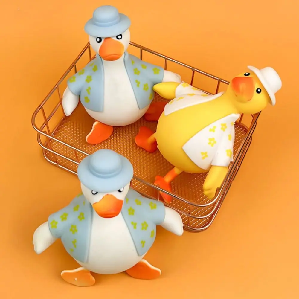 Duck Shape Slow Rising Squeeze Toy Rebound Ball Cartoon Slow Rebound Toy Tpr Animal Stress Relief Toy Birthday Gift