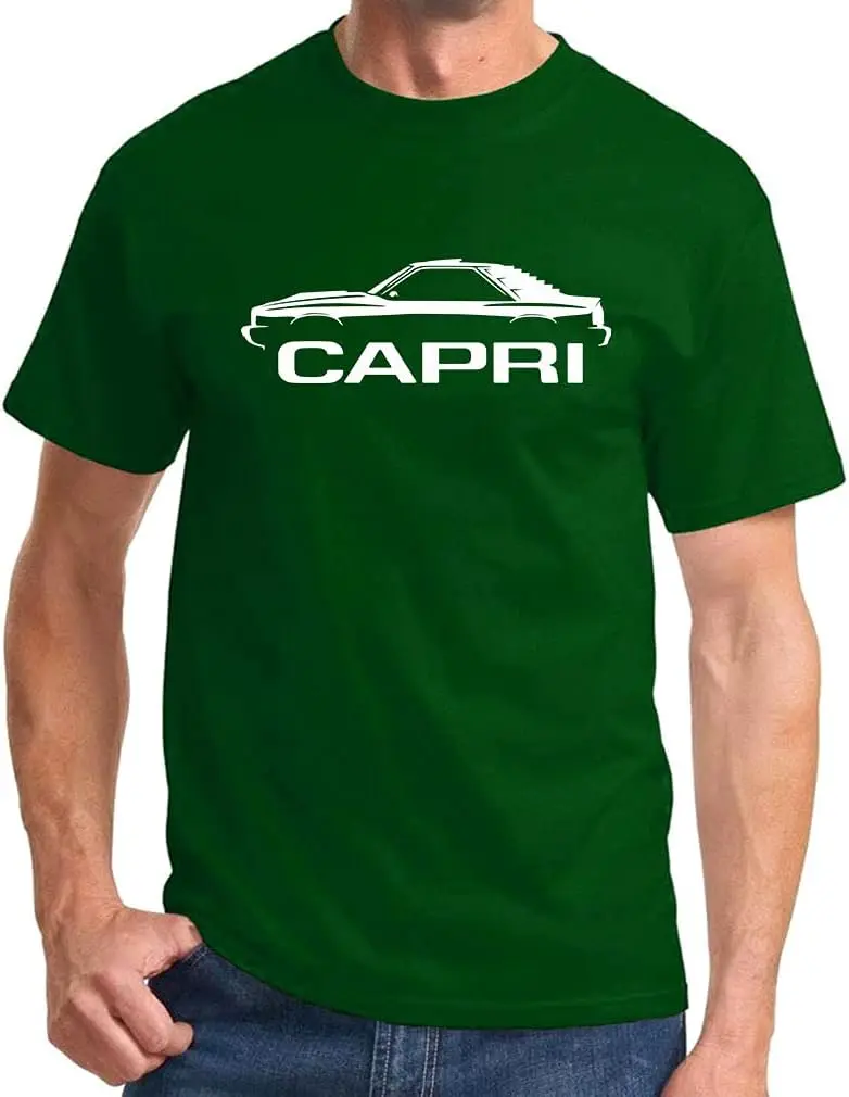 1982 1983 Mercury Capri RS Hatchback Classic Outline Design Print Tshirt