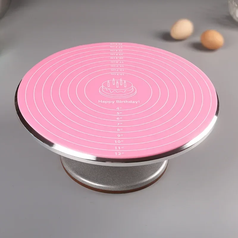 

Cake Turntable Pat Silicone Baking Mat For Cake with Size Non-stick High Temperature Resistant Bake Tool Kitchen Gadget