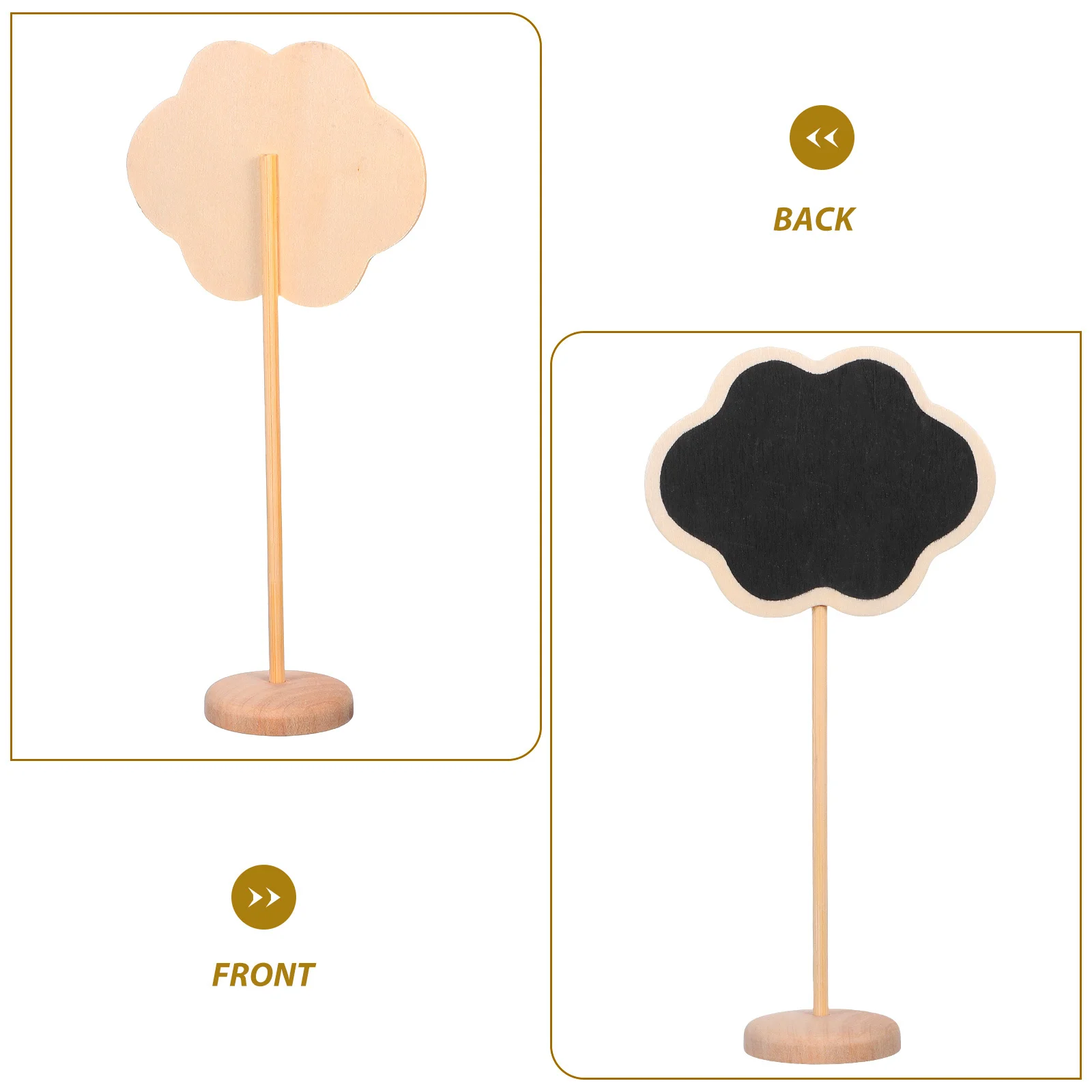 20Pcs Mini Blackboard Sign Rustic Wooden Frame Small Chalkboard Message Board for Kitchen Food Labels Menu Table Decor