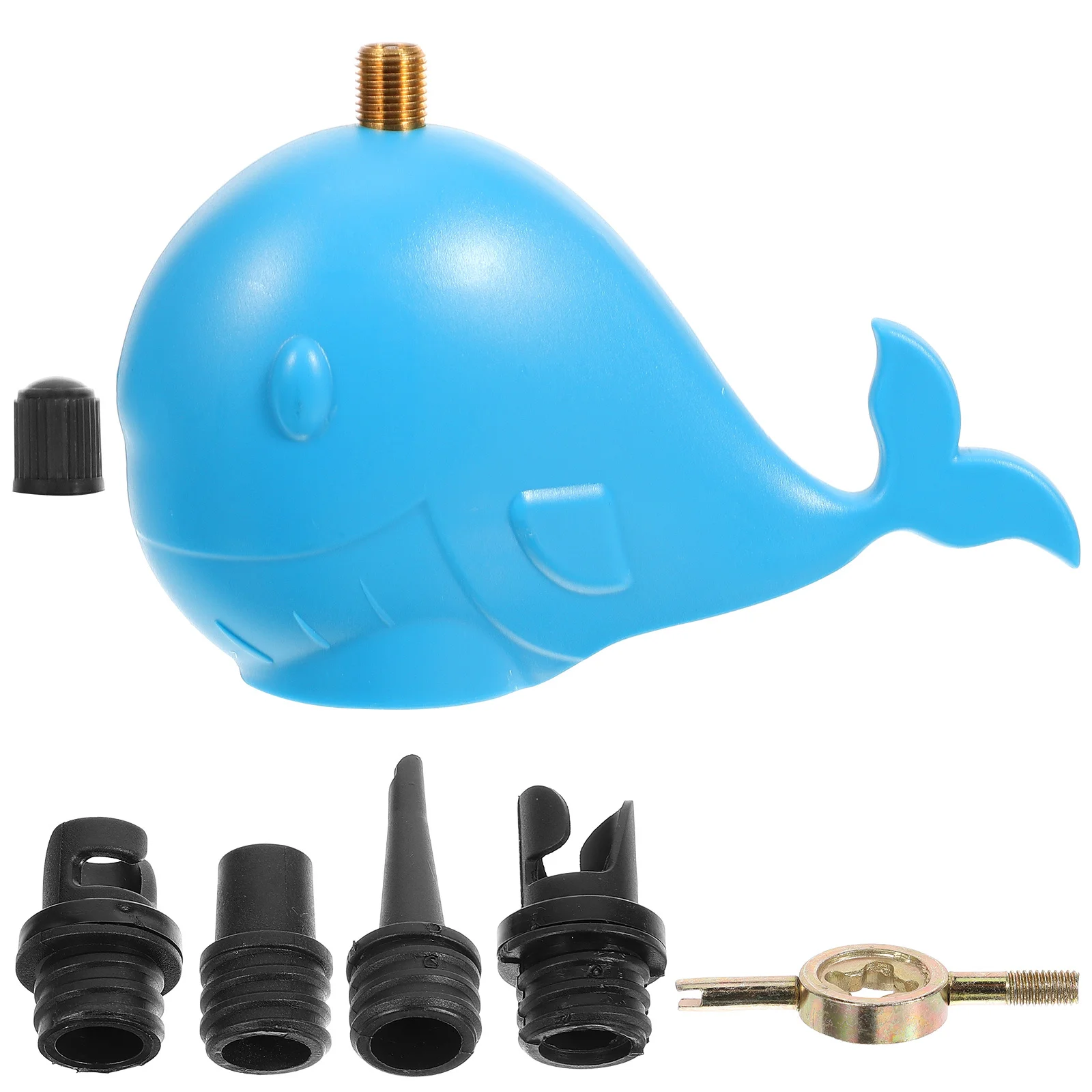 

1Set Inflatable Adapter Kit Multi-Functional Nozzles Metal Accessory Quick Inflate for Rubber Boats Swimming Rings Air Mattress