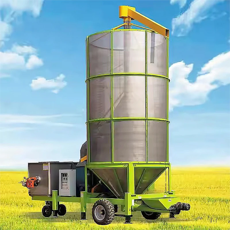 High-Performance Mobile Agriculture Rice Corn Grain Dryers China Supply Engine Motor Gear Gearbox Bearing Core Included