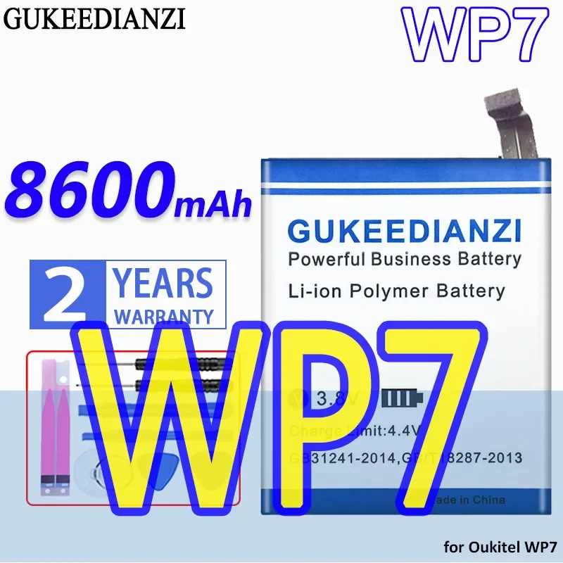 

GUKEEDIANZI High Capacity Battery 8600mAh for Oukitel WP7 Bateria