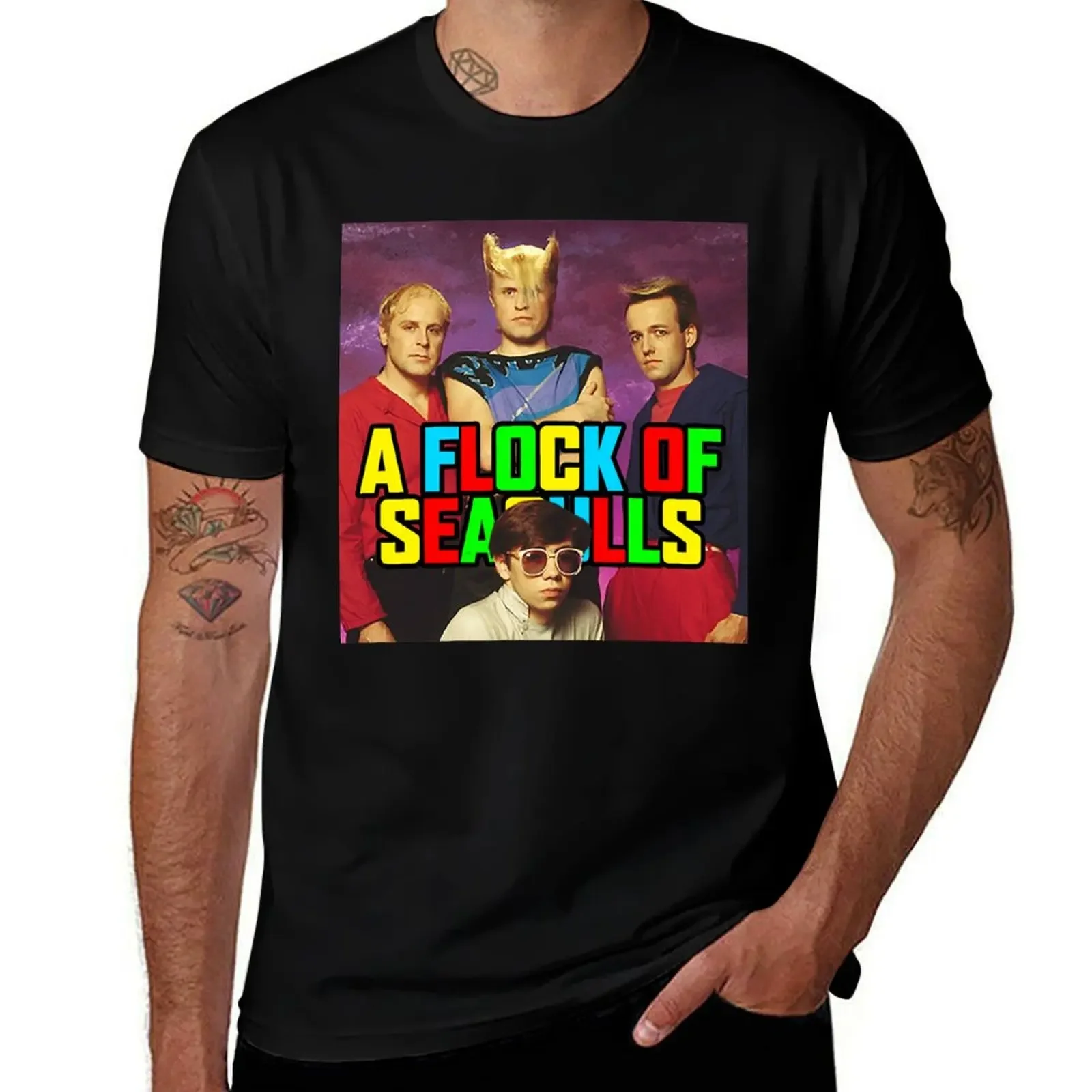 A Flock of Seagulls T-Shirt Funny t-shirts custom t shirt mens graphic t-shirts