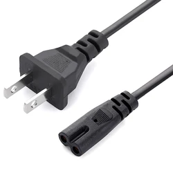 EU Power Cable 2pin IEC320 C7 US Power Extension Cord For Laptop Charger Canon Epson Printer Radio Speaker