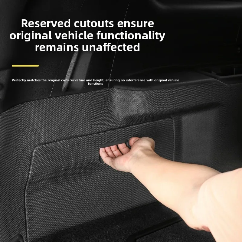 Rear Trunk Side Mats For Toyota Prado 2024 LC250 TPE Anti-Scratch Waterproof Trunk Side Protective Pad Car Interior Accessories