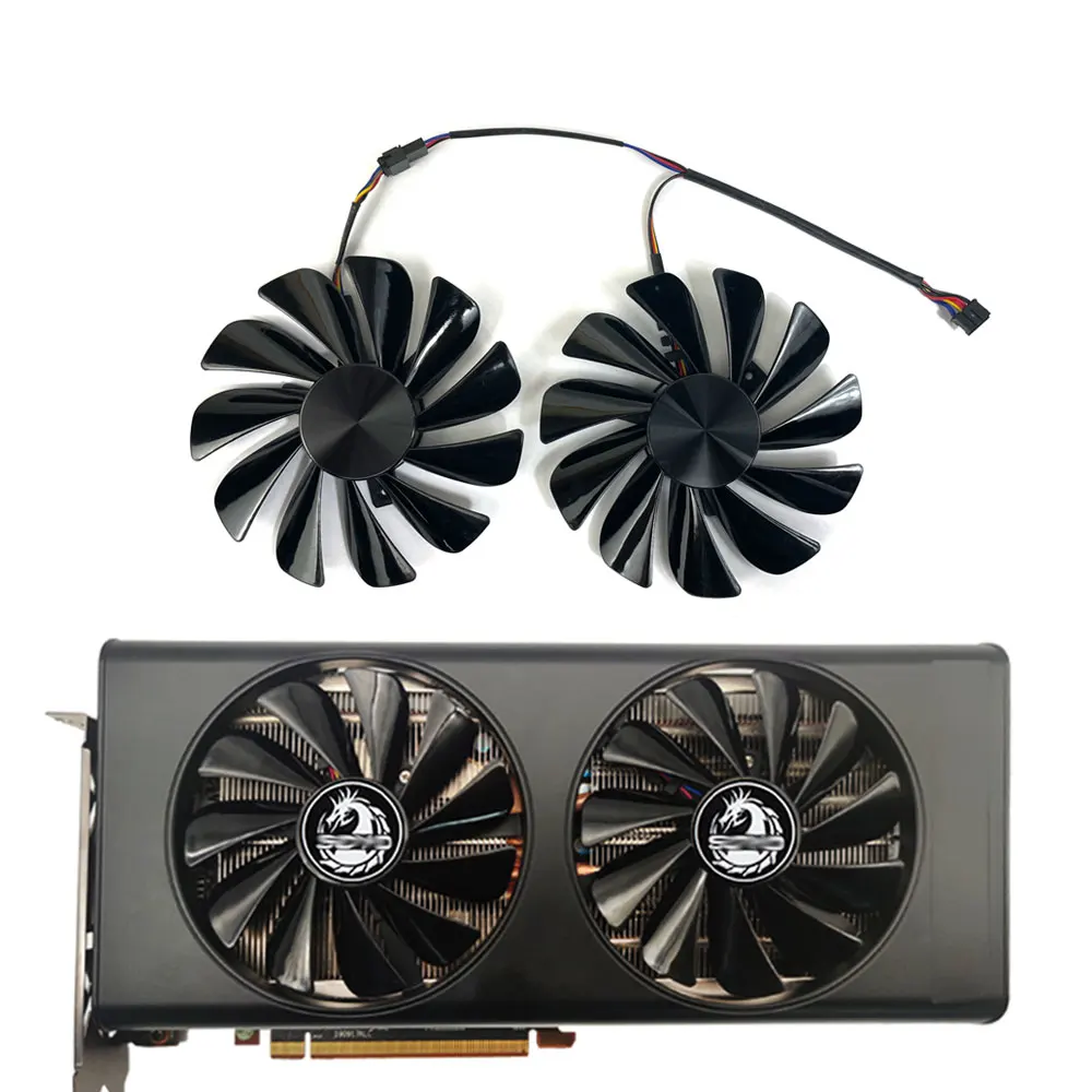 Ventilador de GPU para SOYO AMD Radeon RX5700, ventilador de refrigeración de tarjeta gráfica, 95MM, 4 pines, FDC10U12S9-C, RX 5700, GDDR6, 8G