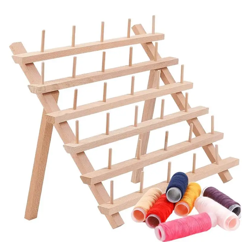 

Braiding Holder Foldable Wood Thread Spool Organizer Thread Organizer Holder Sewing Organization For Embroidery Sewing Braiding