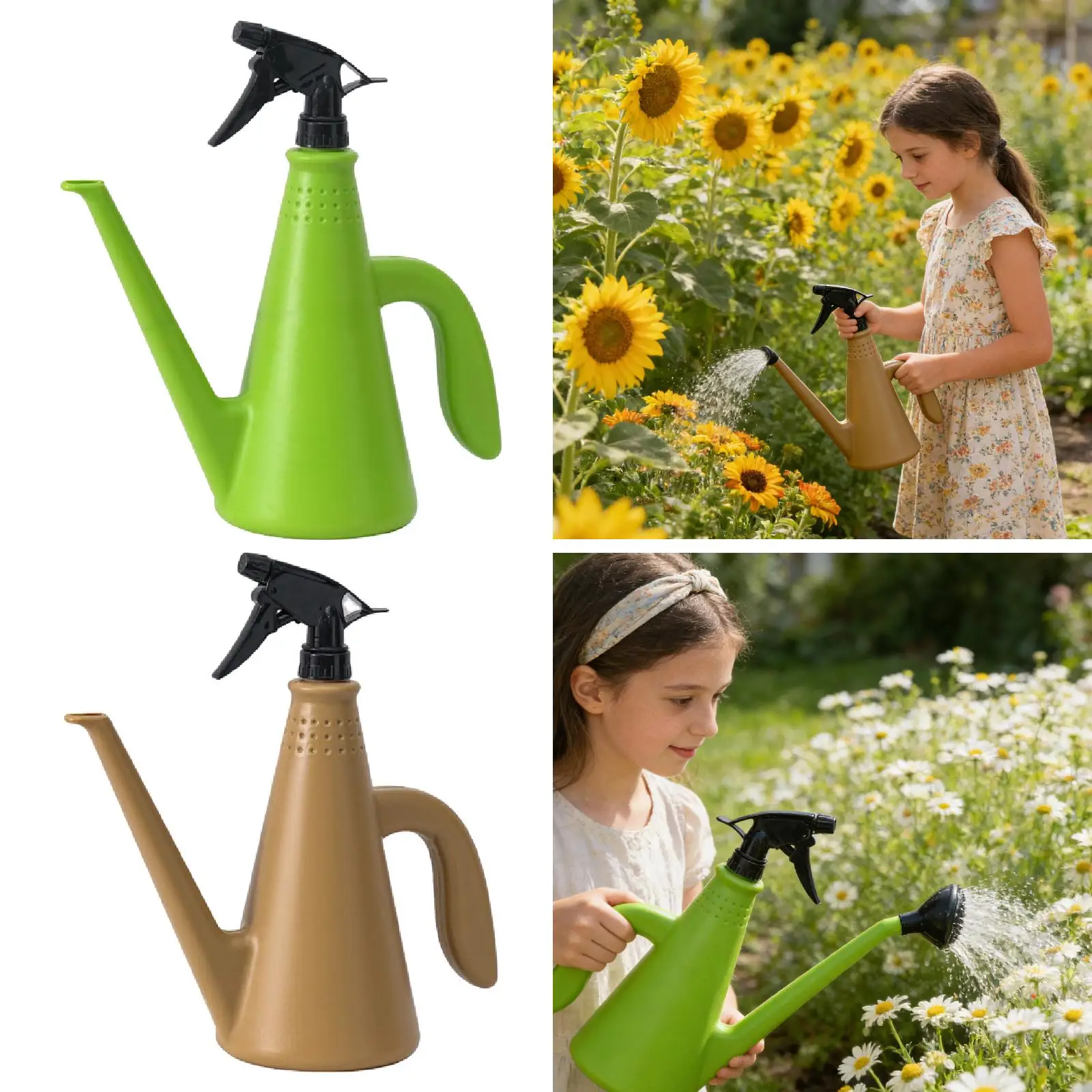 Garden Accessories Watering Can Sturdy PP Material Flower Pot Water Jug for Indoor Outdoor Plants Home Restaurant