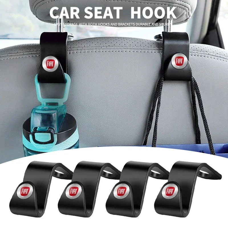 1/2PCS Multifunction Portable Car Seat Hook For Fiat 500 Panda Freemont Abarth Argo Punto Uno Doblo Stilo Bravo Ducato Pondo FR