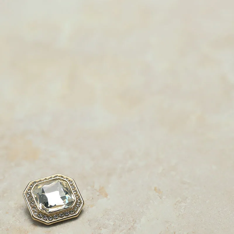 Luxus-Juwel, goldfarben, silbrig, quadratische Knöpfe, Material, Zubehör für Oberbekleidung, Nähen, Handarbeiten, Kleidung, Strasssteine, Knopfdekoration – Detail 4