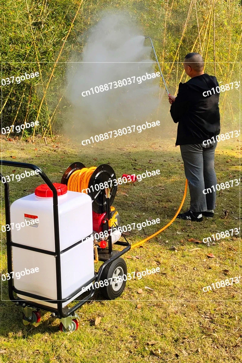 Disinfection Hand Push Electric Spray Insecticide Machine 60 Liters High Pressure Agricultural Sprayer Pesticide Car