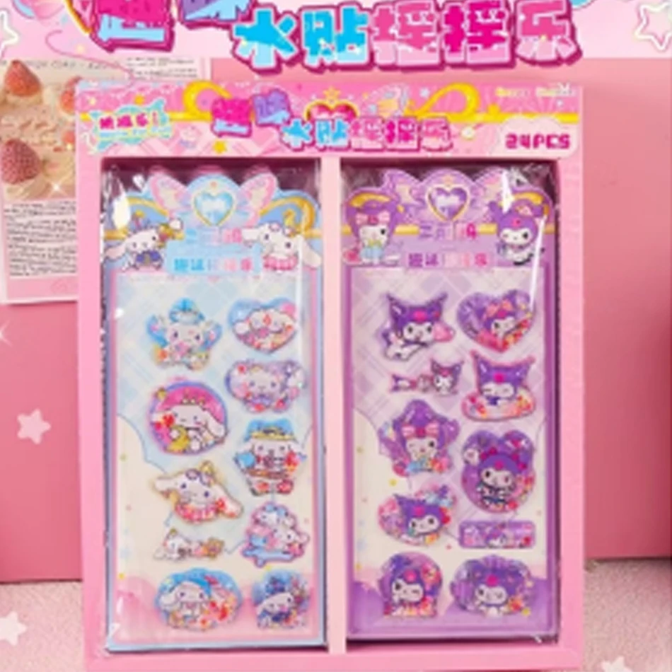 6 نمط أنيمي Kawaii سانريو HelloKitty Kuromi ثلاثية الأبعاد هز ملصقات لطيف ألبوم بها بنفسك ألبوم مذكرات كتيب ديكور مدرسة طالب القرطاسية لعبة #2