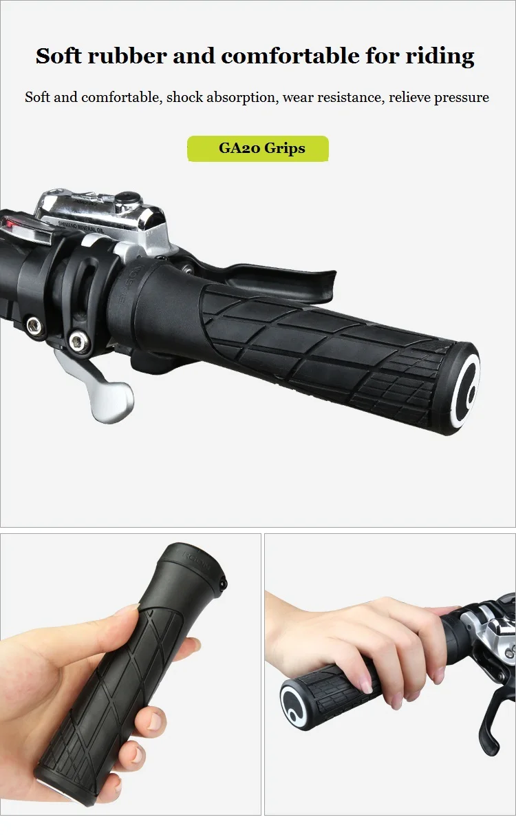 ERGON Fahrradgriffe aus Gummi, MTB-Griffe mit Klemmhalterung, Ergonomisch, Rutschfest, Stoßdämpfend, Lock-On-Enden, Mountainbike-Griffe – Detail 40