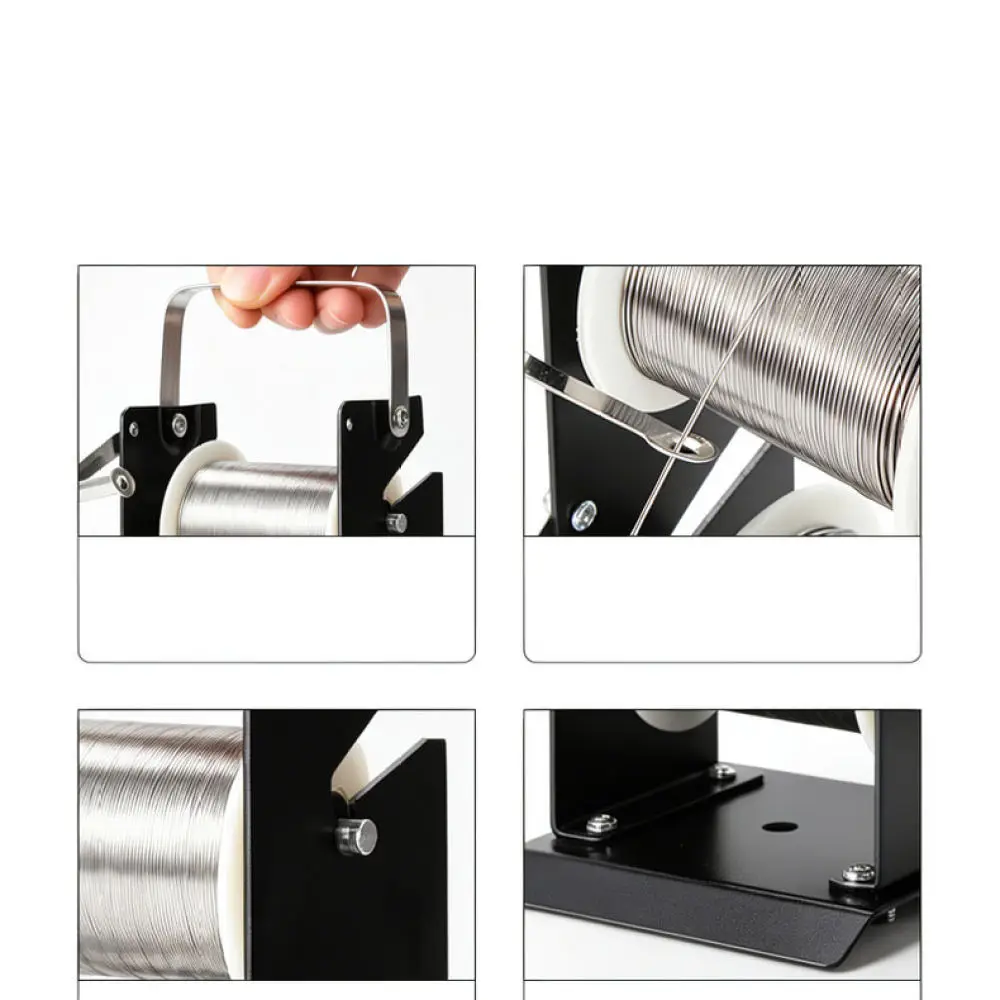 Stable Solder Wire Reel Dispenser Stand For Electronic Soldering Workstation Metal Feeder Support Tool Repair Accessory