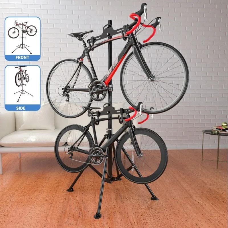 Foldable Quick‑Release Bike Repair Stand, Indoor Display Parking Rack for Mountain Bicycle Maintenance Cycling Accessory