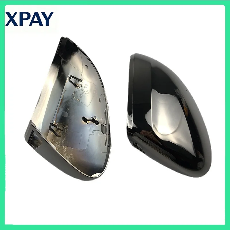 

New Cool Tungsten Steel Black Side Mirror Cover for VW Golf 7 R Mk7 7.5 Gti Golf 6 MK6 Passat B7 CC Scirocco Side Case Door Wing