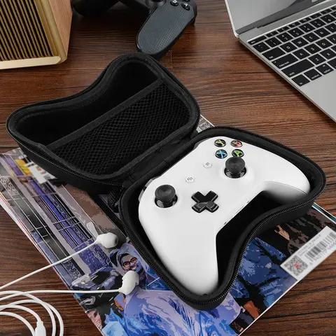 Bilashmart Travel Controller Case Compatible with Switch Pro Controller PS5 Controller Xbox Controller Compact Hard Shell Carrying Case