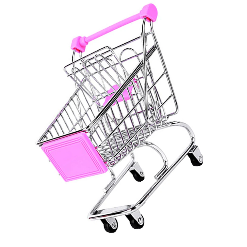 

Mini Wrought Cart Shopping Cart-shaped Basket Kitchen Tool Food Fried Chicken Frying Snacks Iron Creative Holder