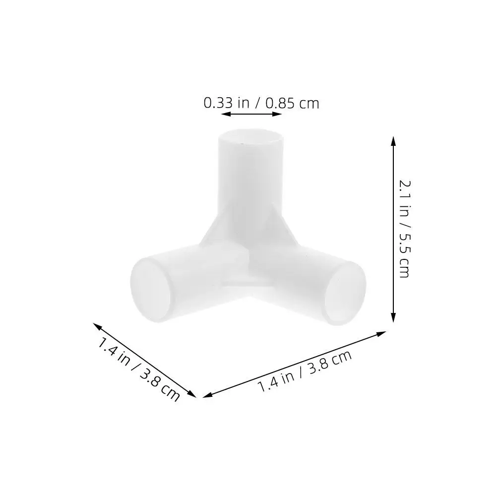 30Pcs Canopy Fittings Kit PP Plastic 3 Way Tent Connector Smooth Edges for Greenhouse Frame Canopy Tent Accessories DIY