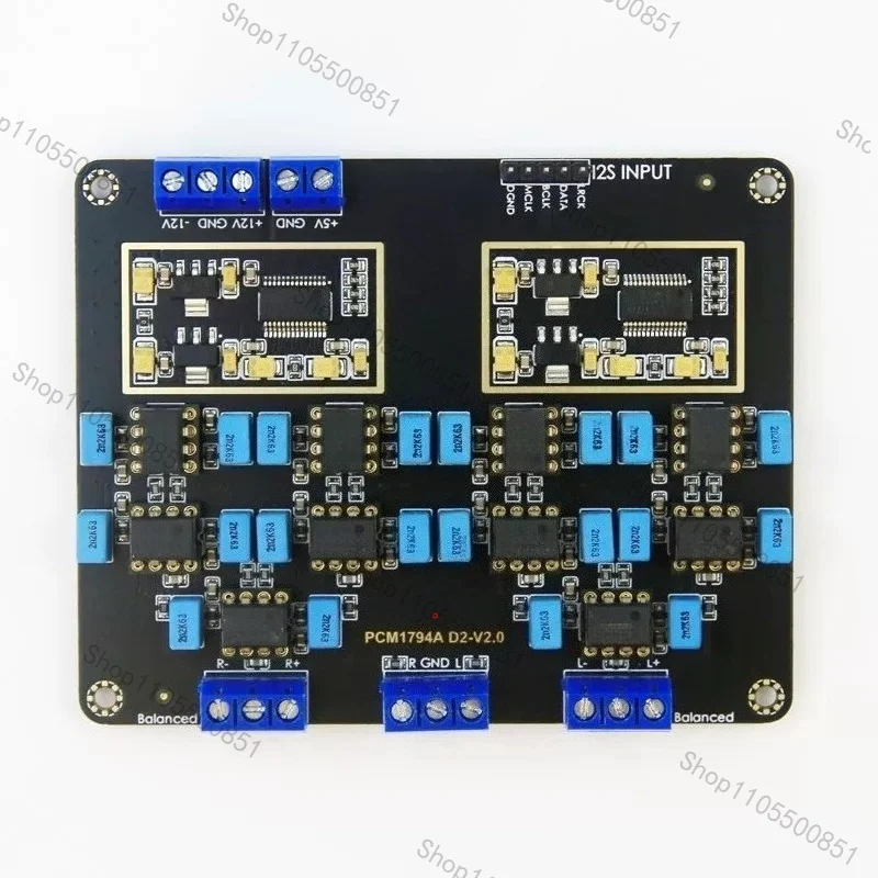 Y3 parallel dual PCM17l94A decoding board DAC gold-plated version HiFi fever 24Bit 192kHz