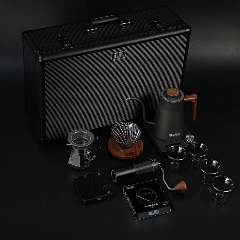 Hot Sale Coffee Hand-made Set Travel Gift Grinder Machine Portable Set Pour Over Coffee Hand-brewed Pot for Outdoor