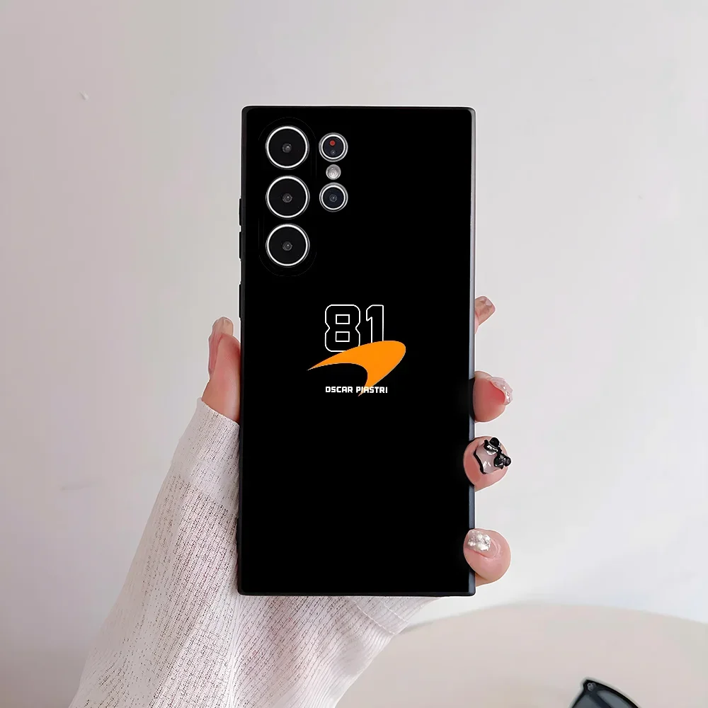 F1 Racing 81 0-Oscar P-Piastri جراب هاتف لسامسونج S series s21 s22 s23 s24 s25 FE Plus Ultra TPU حافظة ناعمة إلى صديقة للبشرة