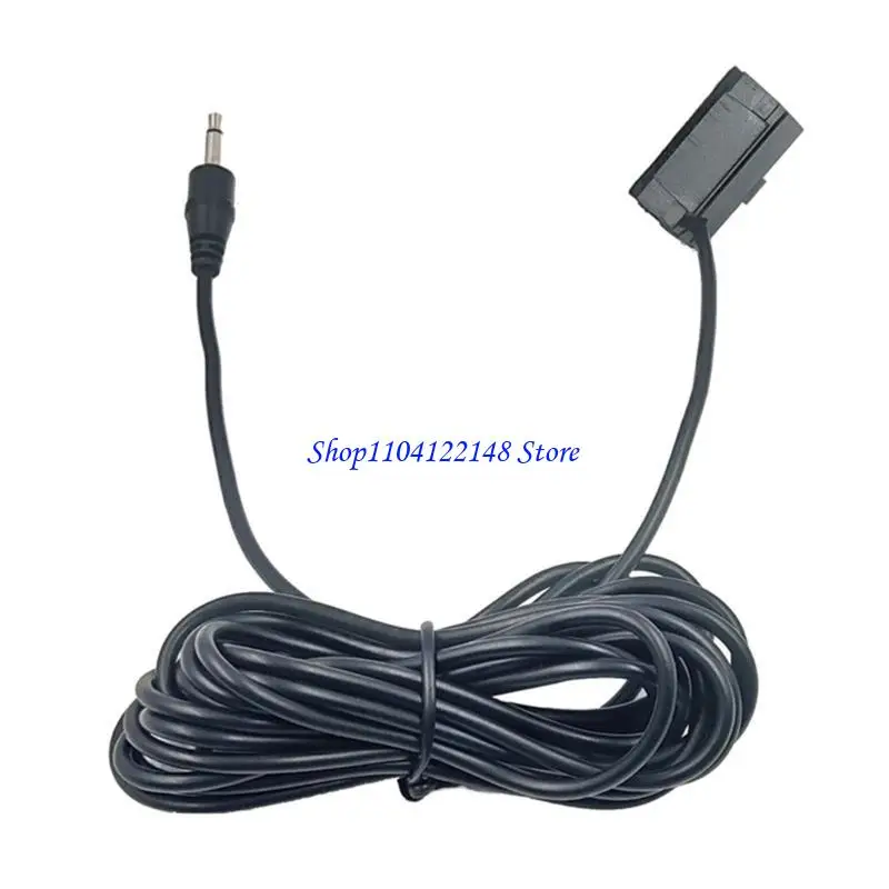 P9FA Universal In Car Radio Stereo Microphone 300cm Wire 3.5mm Plug for Navigation & Wireless Communication Handfree Calls