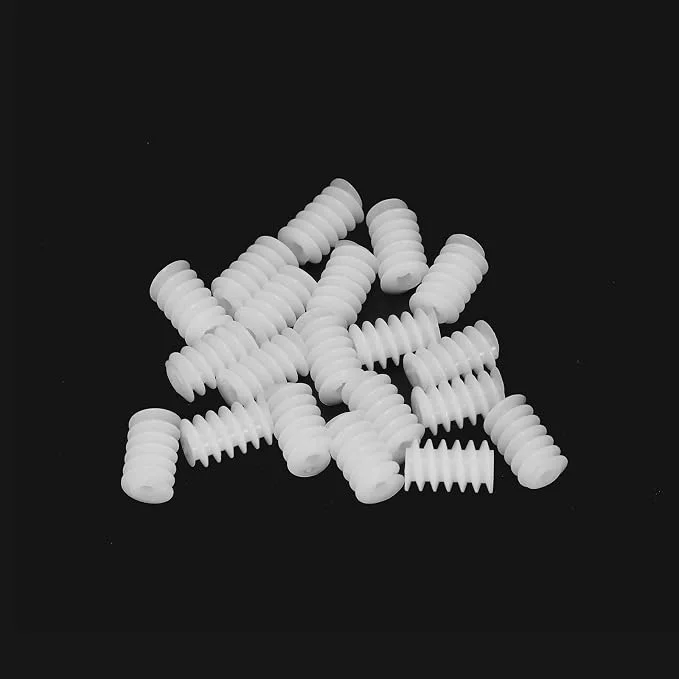 20~500Pcs 0.5 Module Plastic Worm 6x6/6x8/6x9mm for DIY Car Robot Motor Model Production Technology Toy Accessories