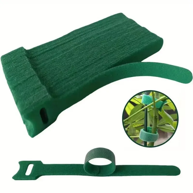 Reusable Nylon Plant Ties Adjustable Plant Support Fastener Tape Non-Slip Tie Loop Garden Plant Binding Belt for Garden Tool