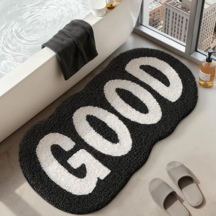 

Cute Rugs for Bathroom 20"x36" Funny Area Rug Non Slip Absorbent Soft Bath Mat Quick Dry Machine Washable for Shower Room Batht