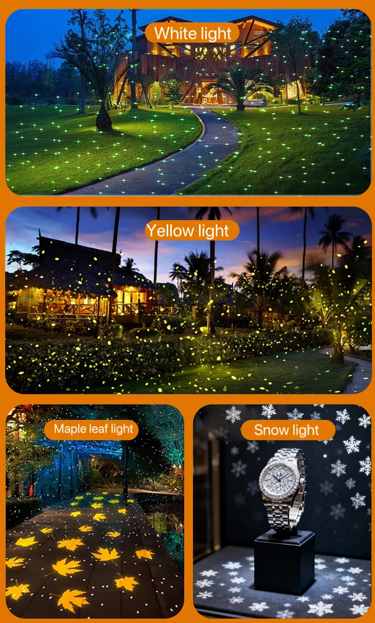 商業用LEDシーンプロジェクター、スターファイアフライ、スノーフレークエフェクトライト、ビル＆イベント装飾用