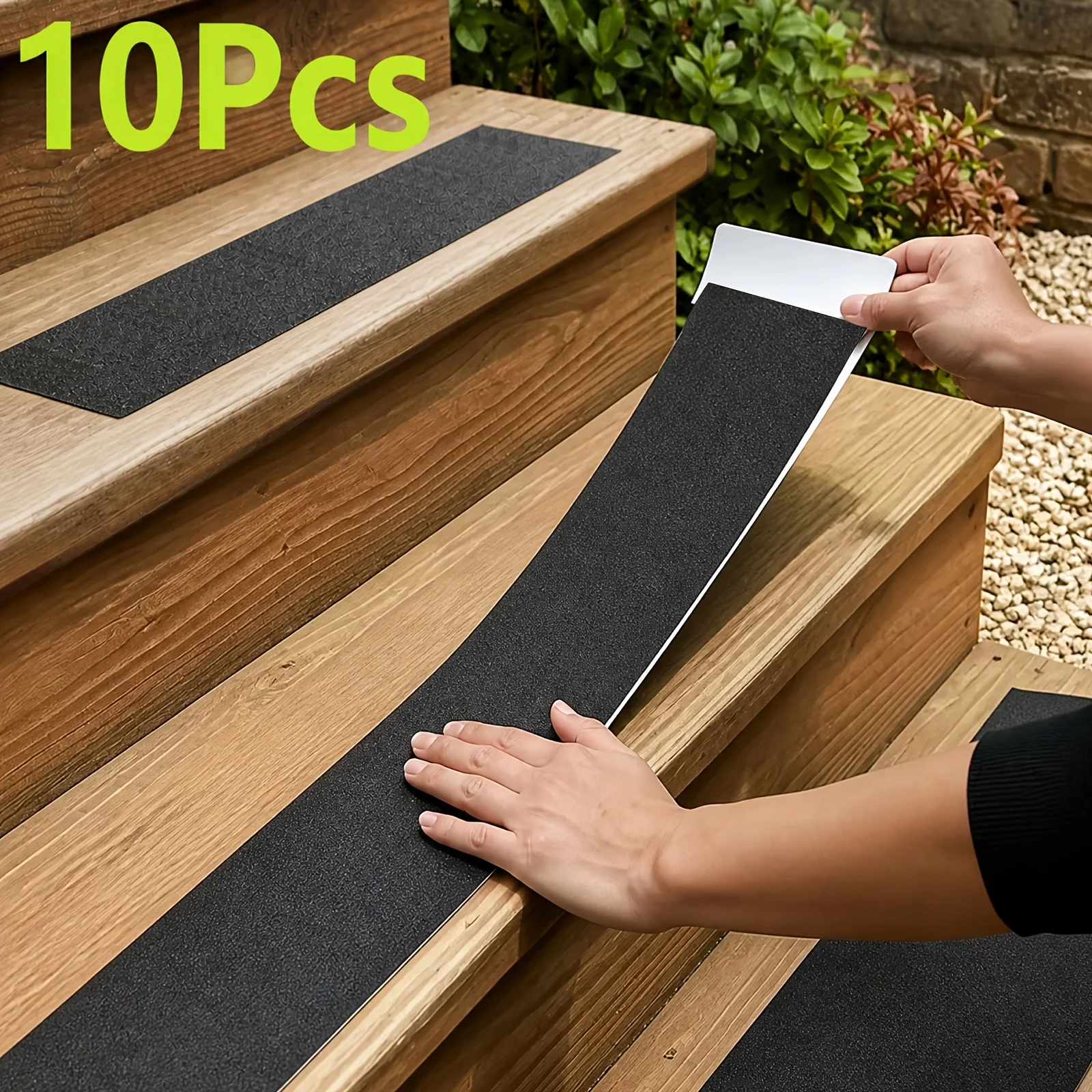 Outdoor Stair Tread Anti Slip Pad,Scratch Resistant, Anti Slip,and Wear-resistant, Suitable for Wooden Treads
