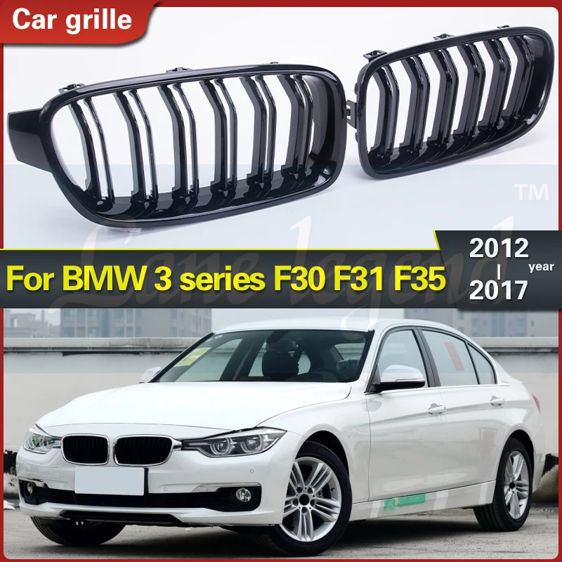 

High Quality ABS Car Styling Front Kidney Grille Dual Slat Grille for BMW F30 F31 F35 2012-2017 320i 325i 328i Auto Accessories