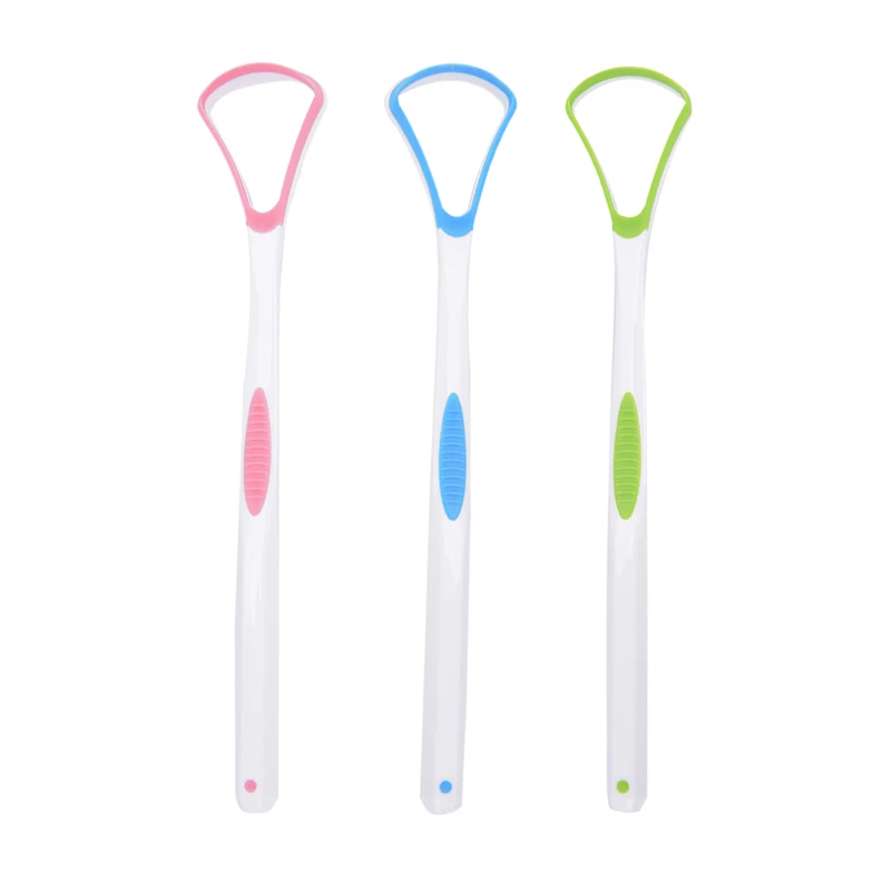 1PC Reusable Tongue Cleaner Brush - Dual-Function Tool for Oral Care & Fresh Breath