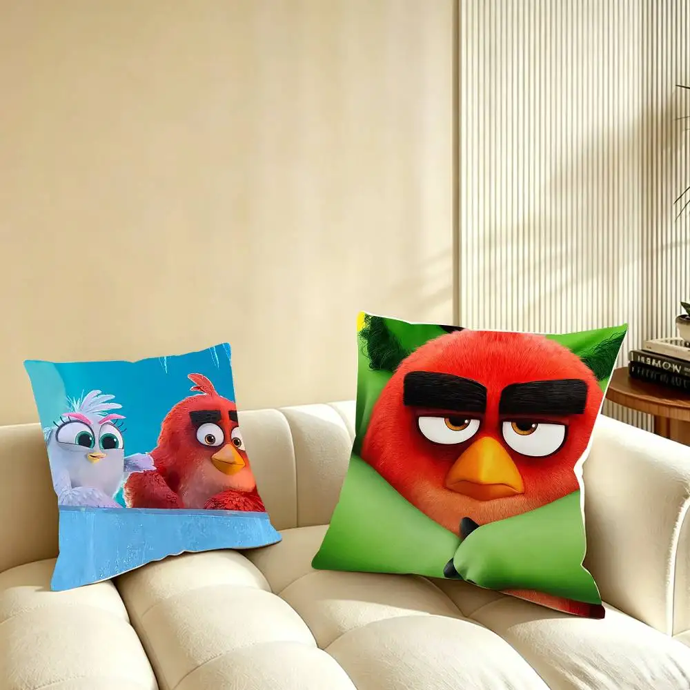 

Game Funny Angry B-Birds Pillow Case for Sofa Living Room Home office Decor Protective Cover