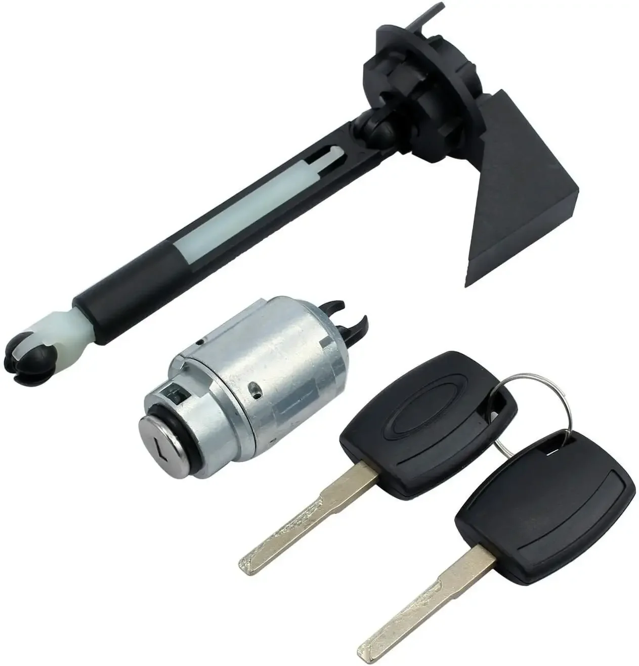 Zamek zwalniający maskę przednią montowany zestaw naprawczy zatrzask z 2 tymi samymi kluczami dla Ford Focus MK2 2004-2012 4M5AA16B970AB