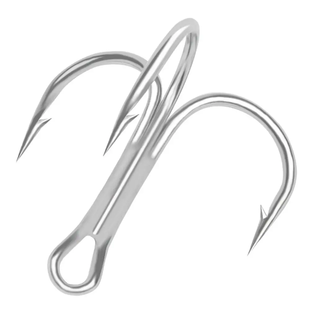 

10PCS/Set Durable Sharpened Lure Treble Jig High Carbon Steel Fishhooks Fishing Tackle