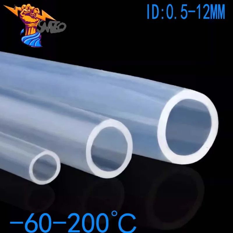 

1M 5M 10M Food Grade Silicone Rubber Hose Transparent Flexible Silicone Tube Diameter 2 4 5 6 7 8 9 10 11 12 14 16mm Clear Tube