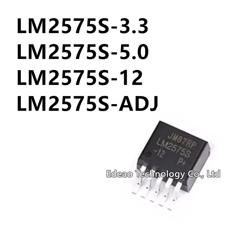 Novo interruptor regulador de tensão, LM2575S-3.3 LM2575S-5.0 LM2575S-12 LM2575S-ADJ, SMD TO263-5/5.0/12 ADJ, 5-10pcs por lote