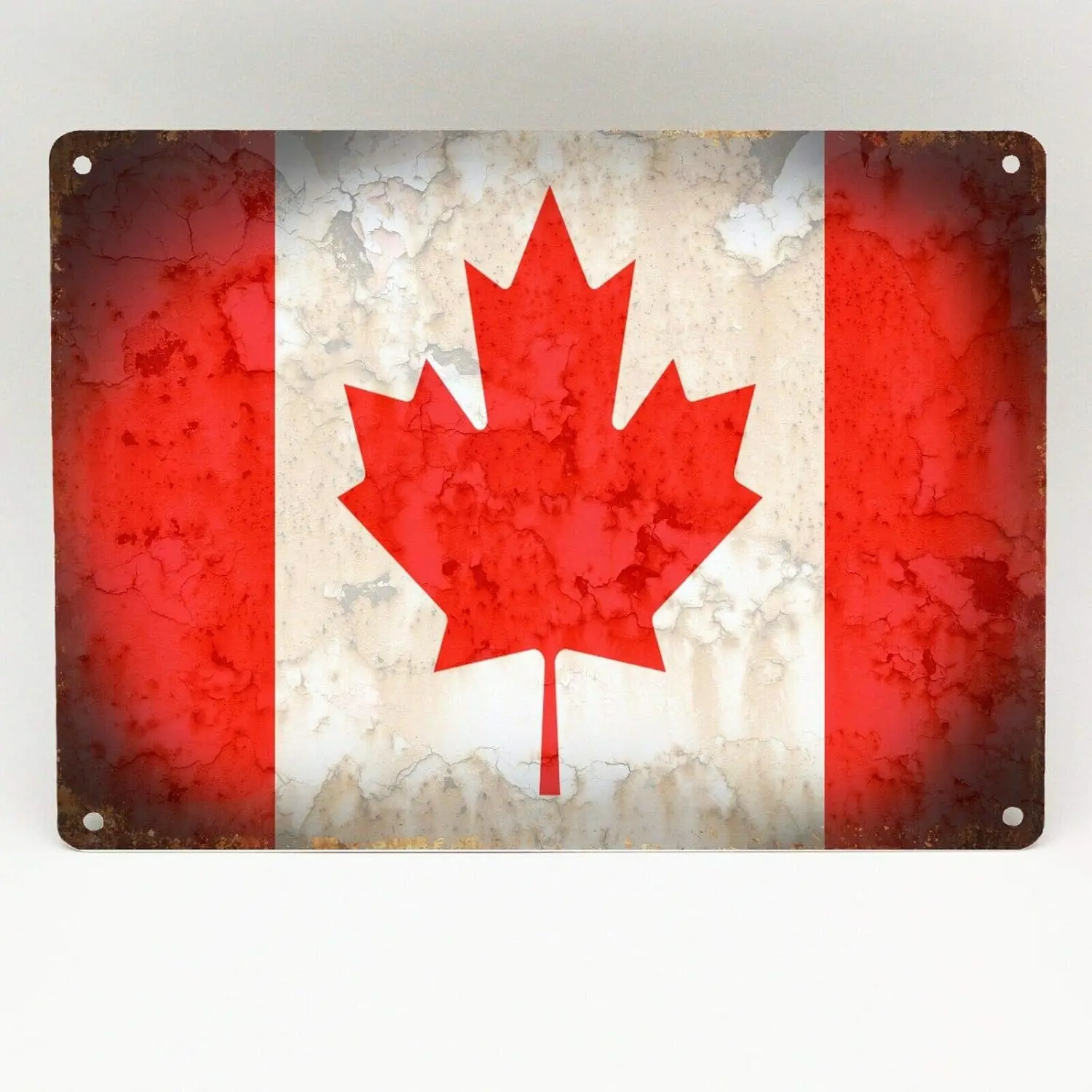 Retro Vintage Canada Canadian Maple Flag Metal Tin Sign Home Bar Cafe Retaurant Wall Decor Signs 12x8inch