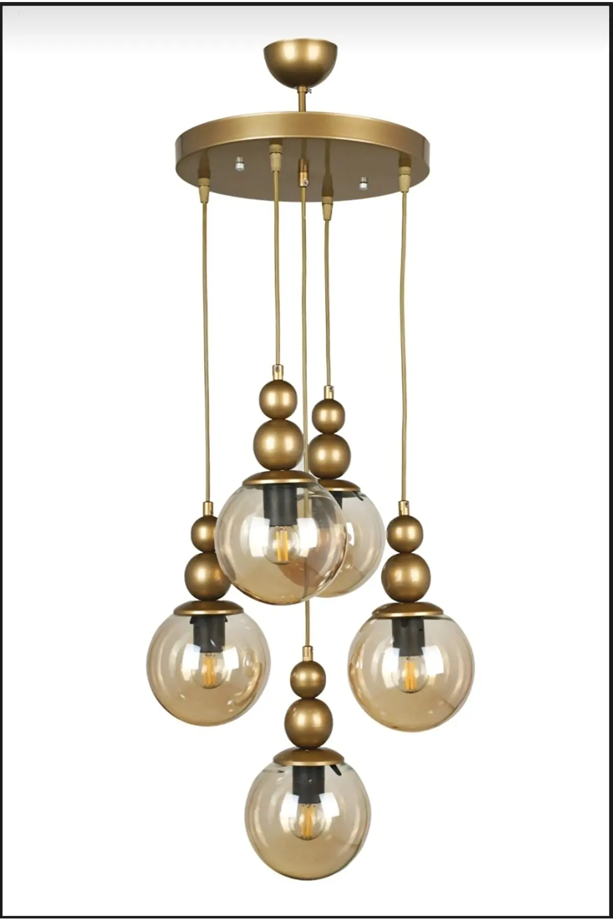 5 Piece Pendant Lamp Tumbled Model Chandelier Hanging Lamp Living Dining Room Bar Coffee Indoor Lighting Ceiling Lamp