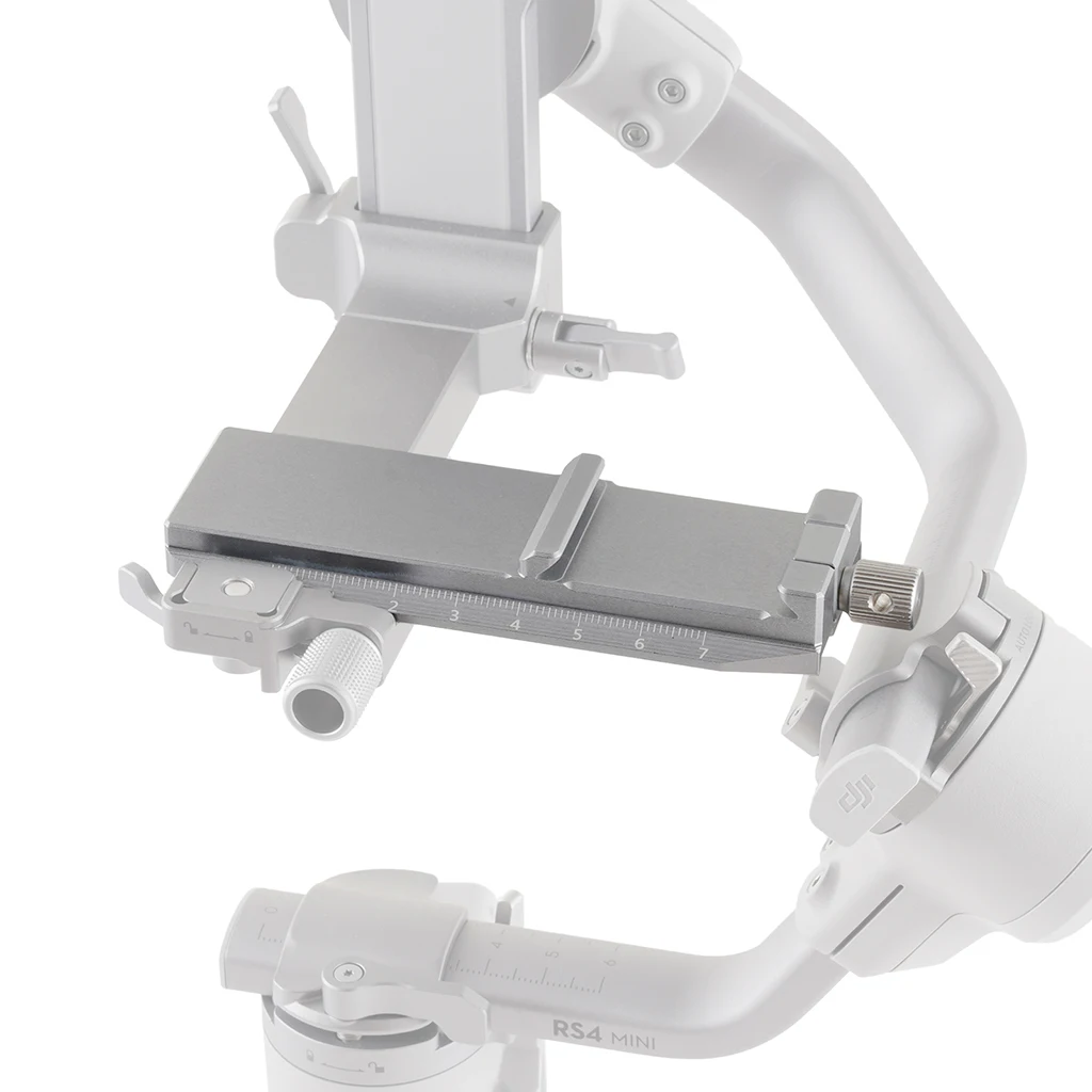 BGNing Metall-Schnellwechselplatte für DJI RS 4 Mini, kompatibel mit Arca-Swiss-Montageplatten, Kamerakäfigen und L-Platten, verstellbar – Detail 20