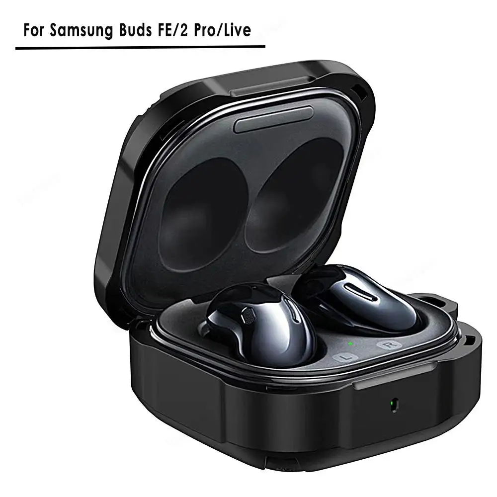 

Shockproof Protective Cases For Samsung Buds FE Buds 2 Pro Buds Live Headphones Cover For Samsung Buds2 Pro Live buzz 2 pro Case