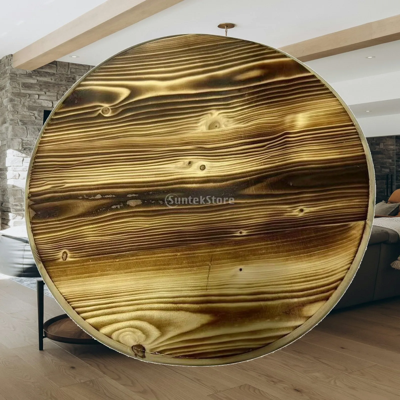 Round Solid-Wood Stool Seat Panel Lightweight 29 Cm Diameter Wooden Seat Disc Stool Seating Part Natural-Looking Slim